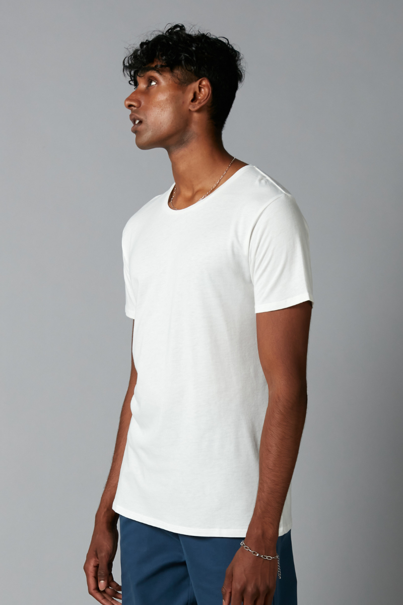 White Tait Bamboo Cotton Tee