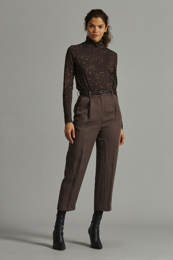 Chocolate Float Tencel Linen Pants