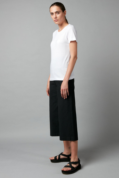 White Lightweight Rinji Cotton Modal Tee