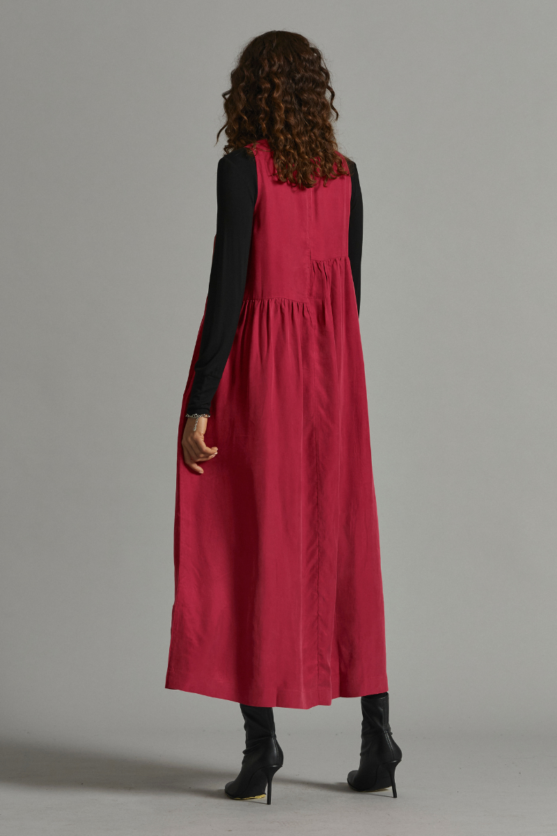 Crimson Red Macy Maxi Dress