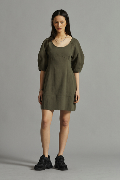 Khaki Arbor Mini Dress