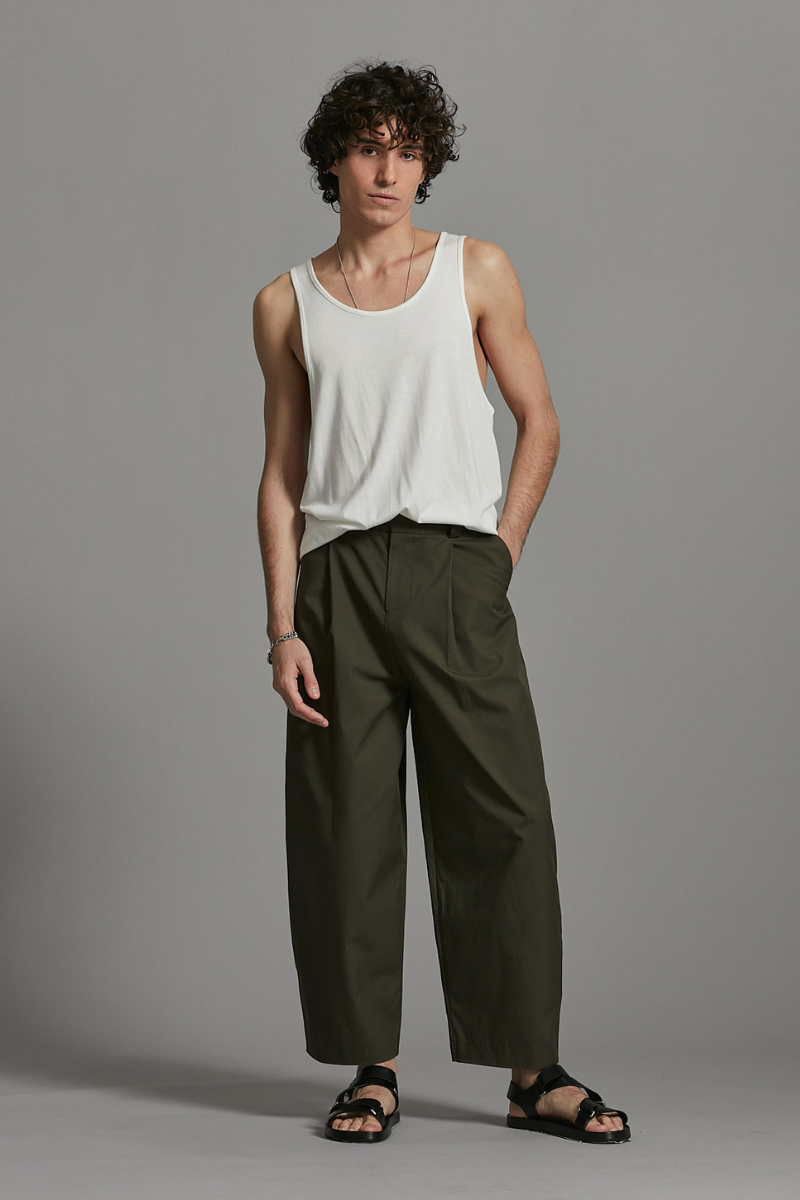 Rich Khaki Stanton GenderU Pants