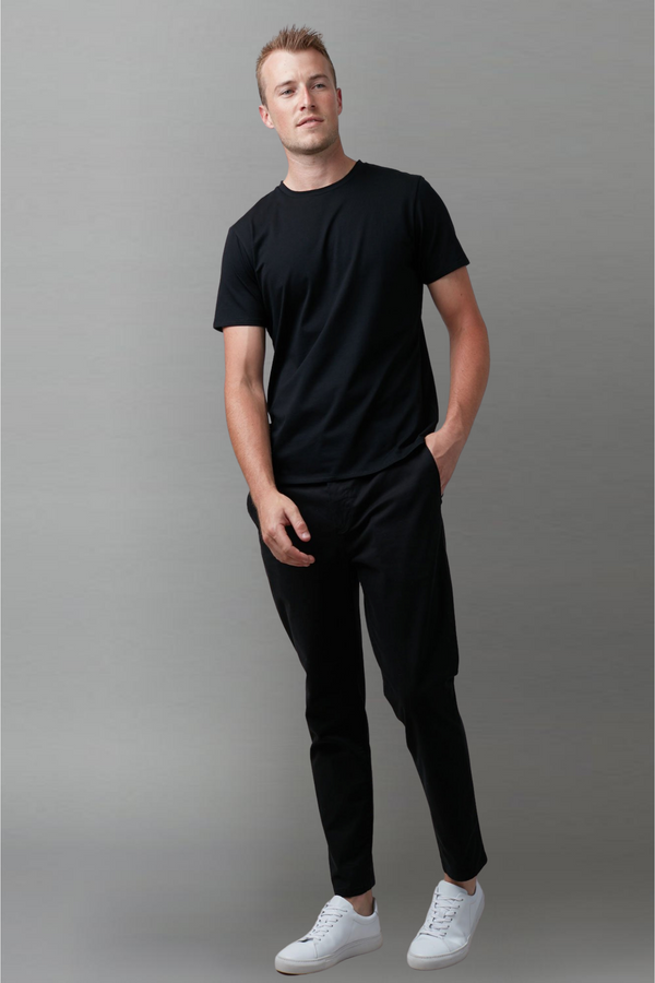 Black Tait Mercerised Cotton Tee