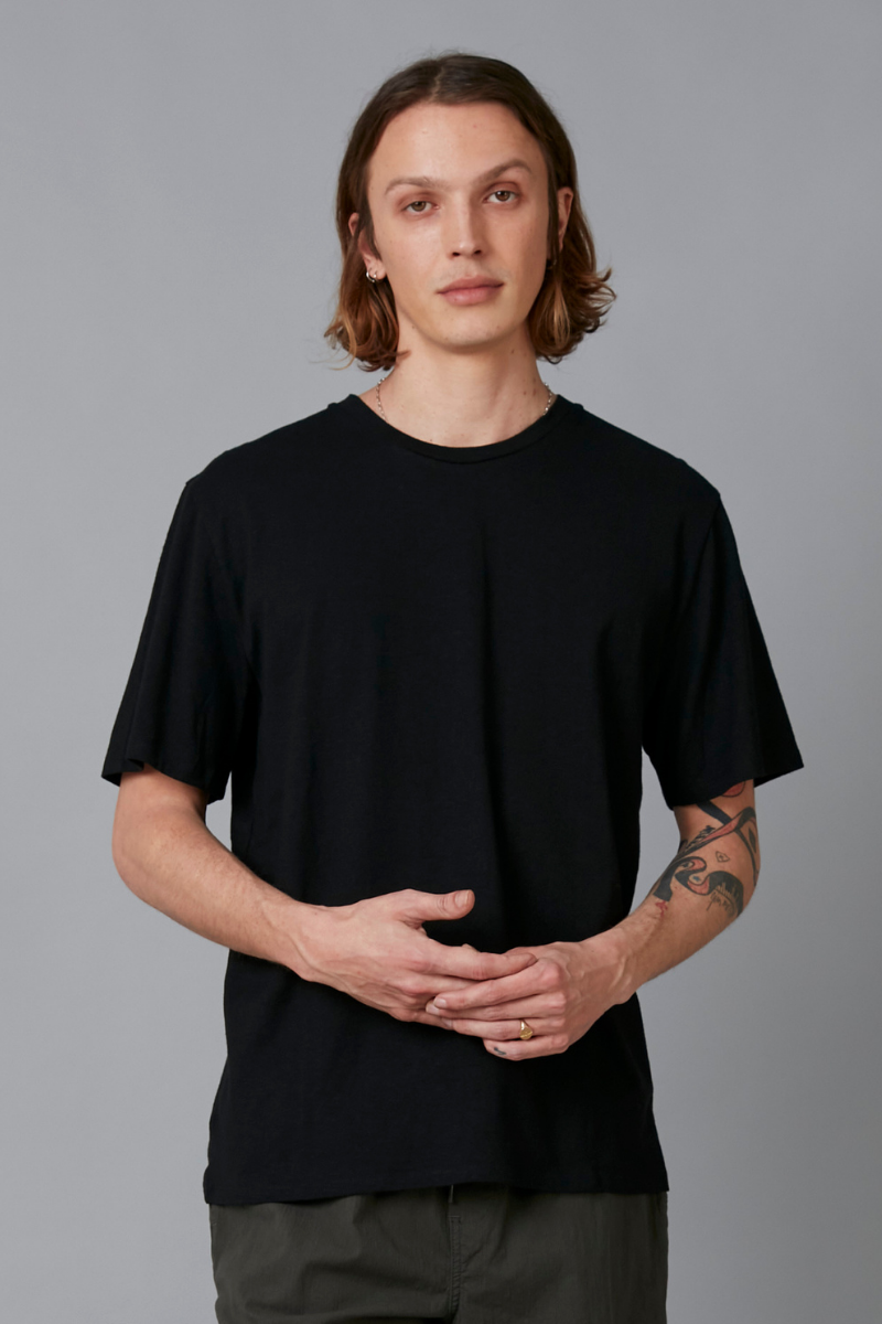 Black Tait Mercerised Cotton Tee