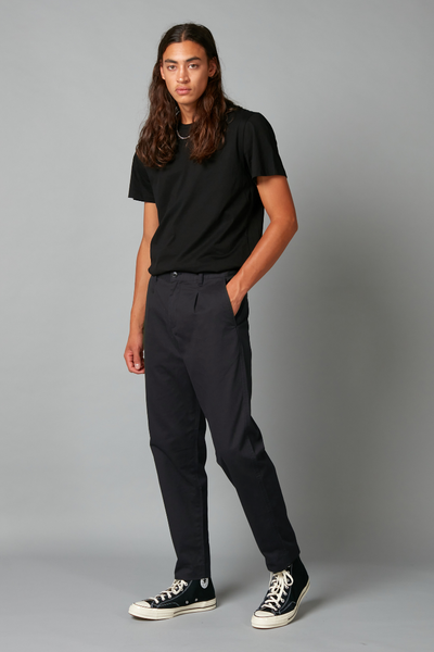 Navy Osakie Unisex Cotton Pants