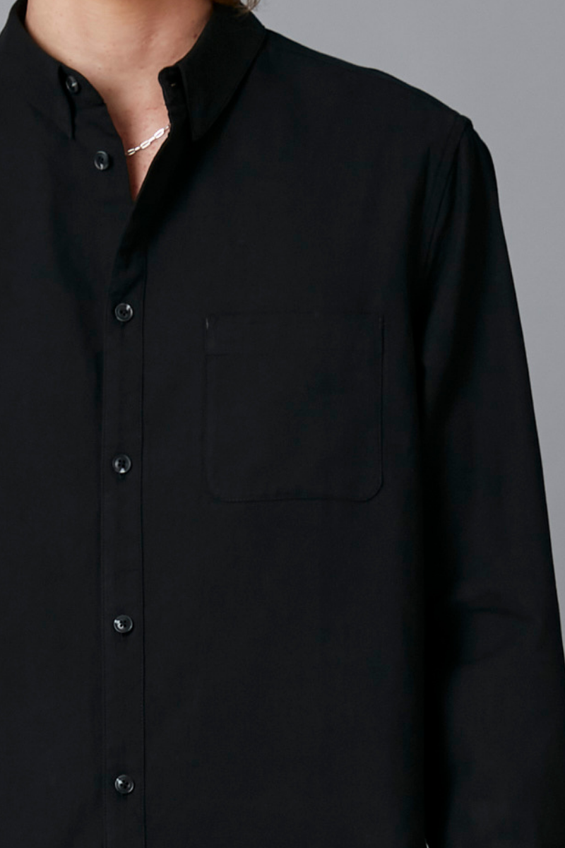 Black Jeeva Regular Cotton Shirt