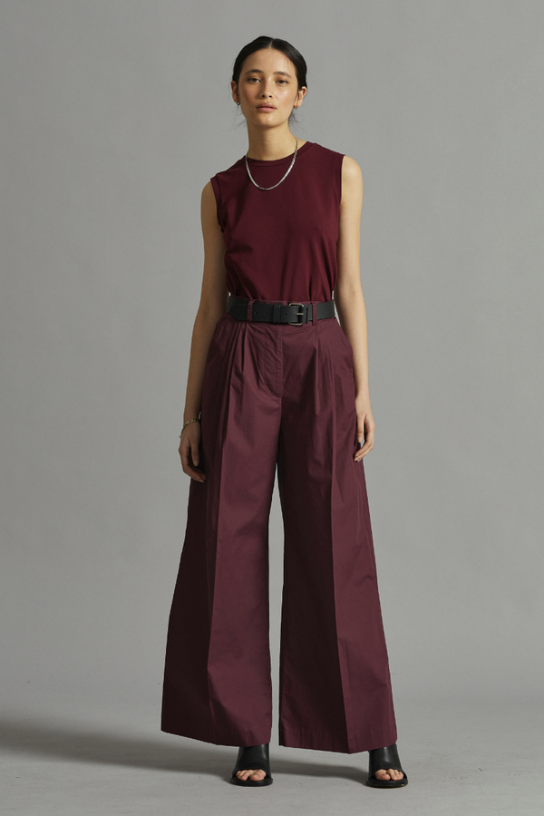 Barossa Emili Pleated Cotton Pant