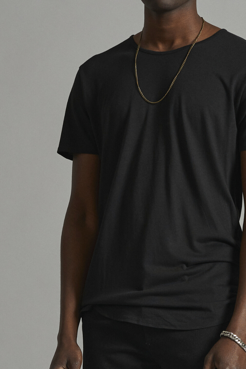 Black Aalto Bamboo Cotton Tee