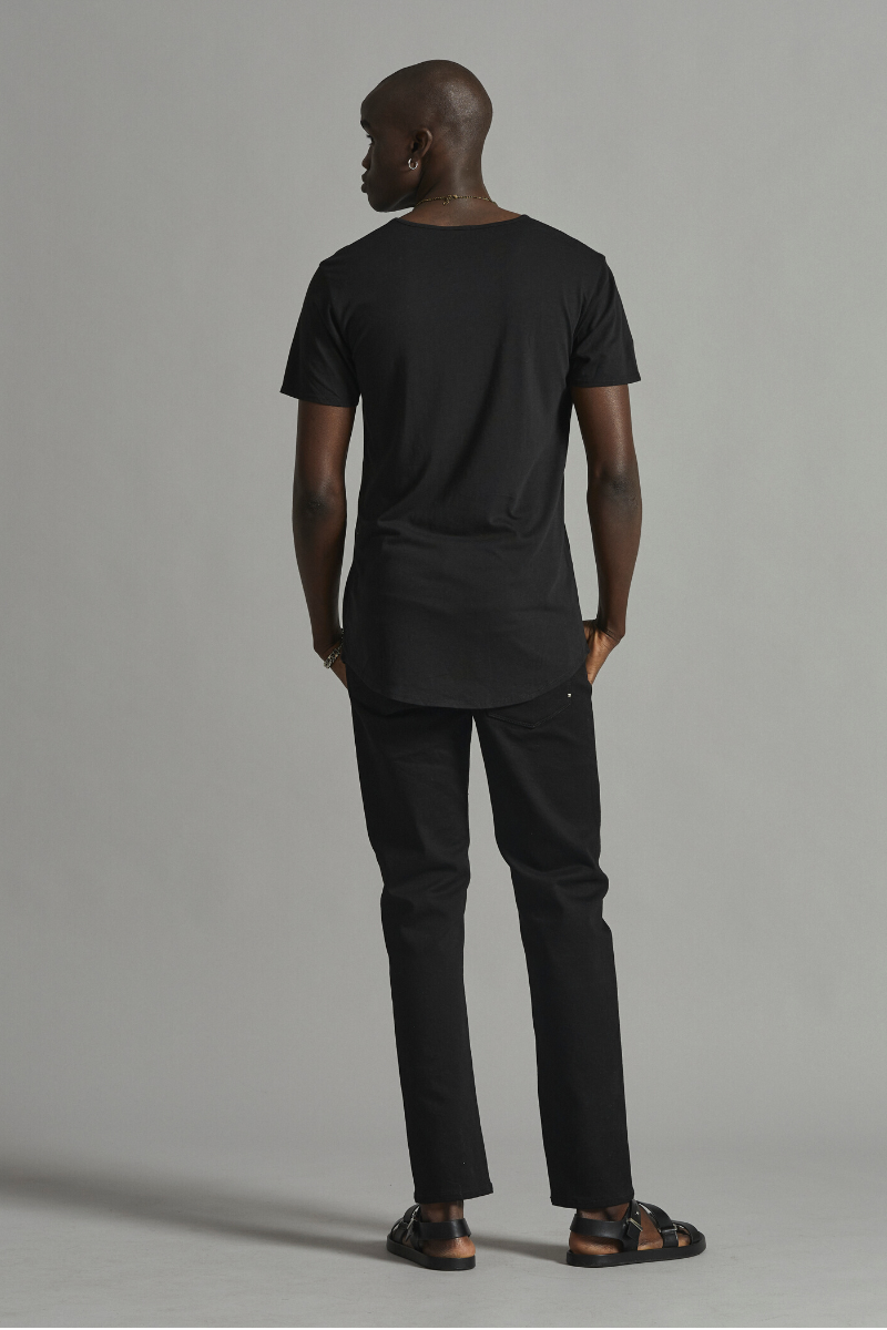 Black Aalto Bamboo Cotton Tee