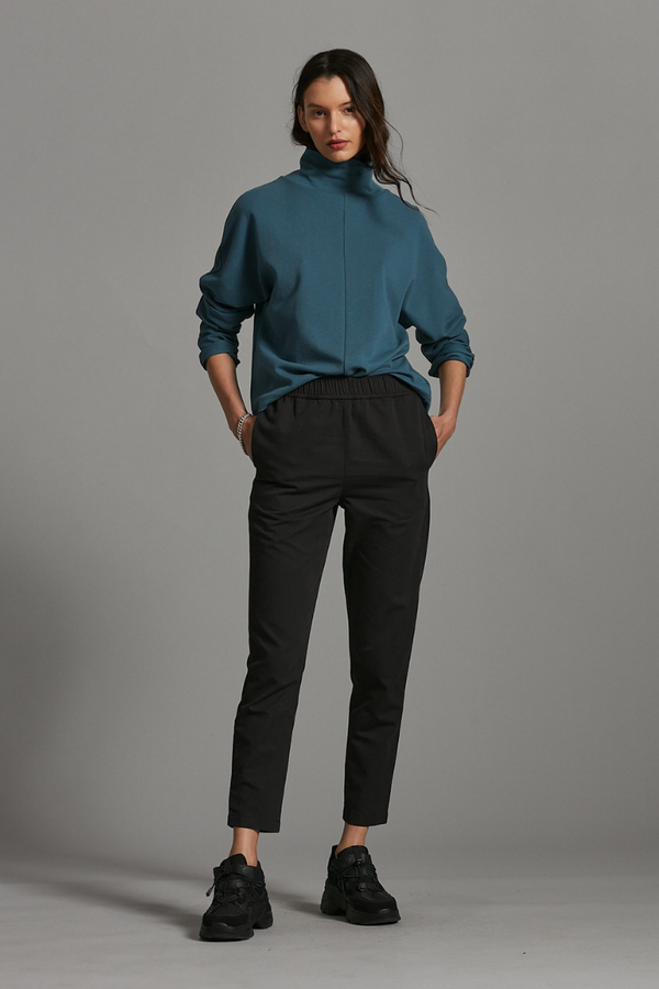 Black Belle Pull-On Twill Pant