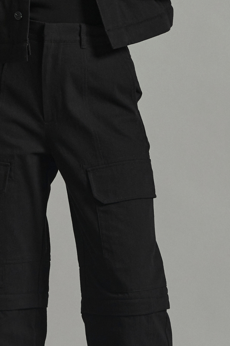 Black Neko GenderU Cargo Pants