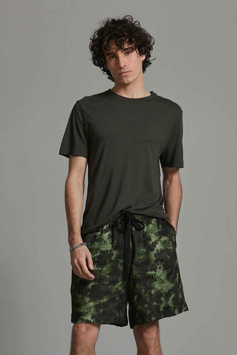 Khaki Tie Dye Yasei GenderU Shorts