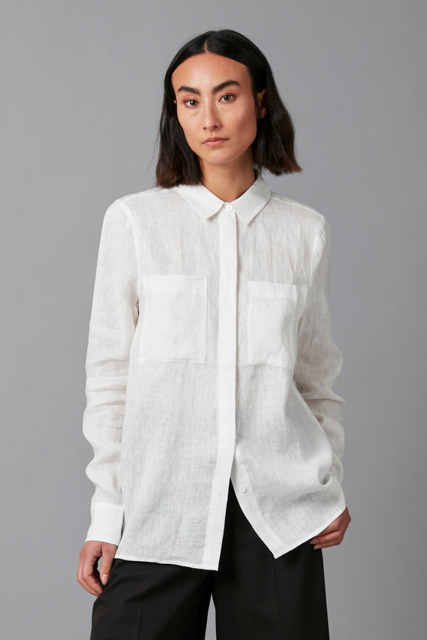 Off White Juniper Linen Shirt