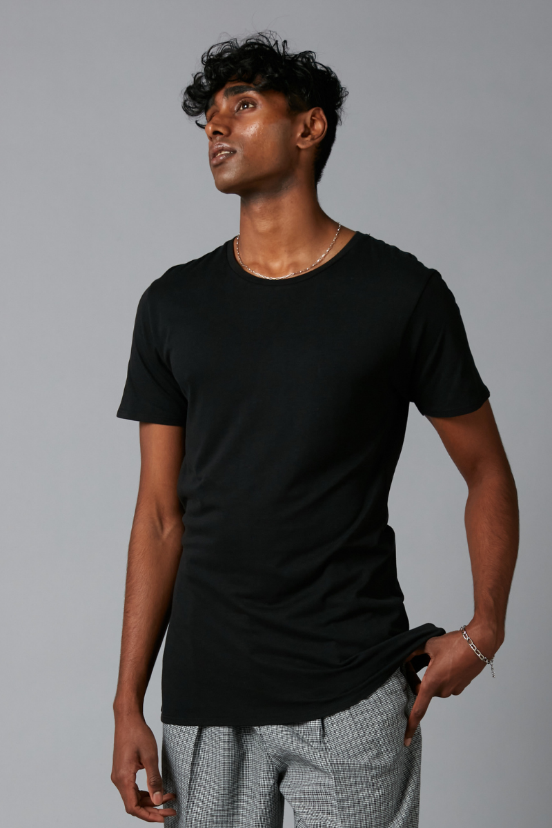 Black Tait Bamboo Cotton Tee